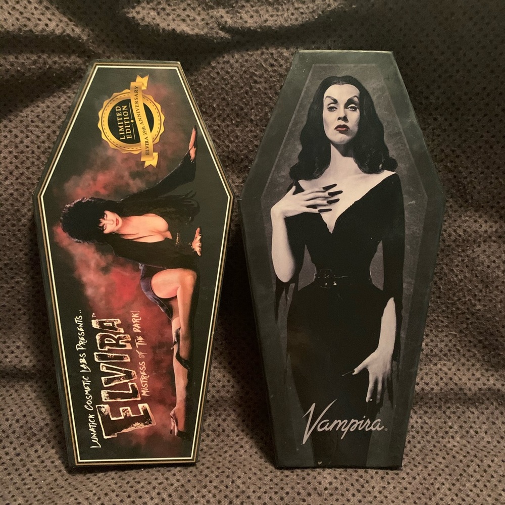 Lunatik Labs Elvira and Vampira eyeshadow palettes